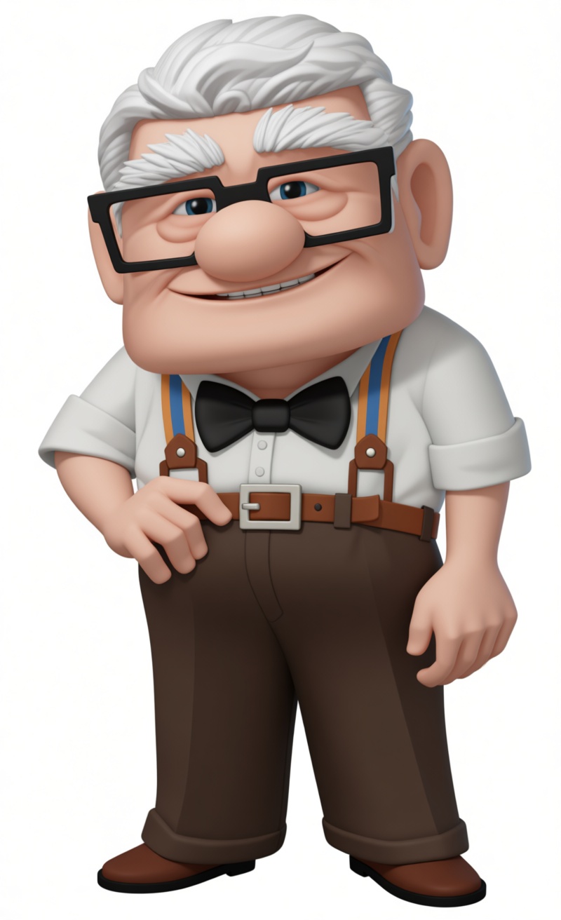 Carl Fredricksen Figurine free 3D printable STL
