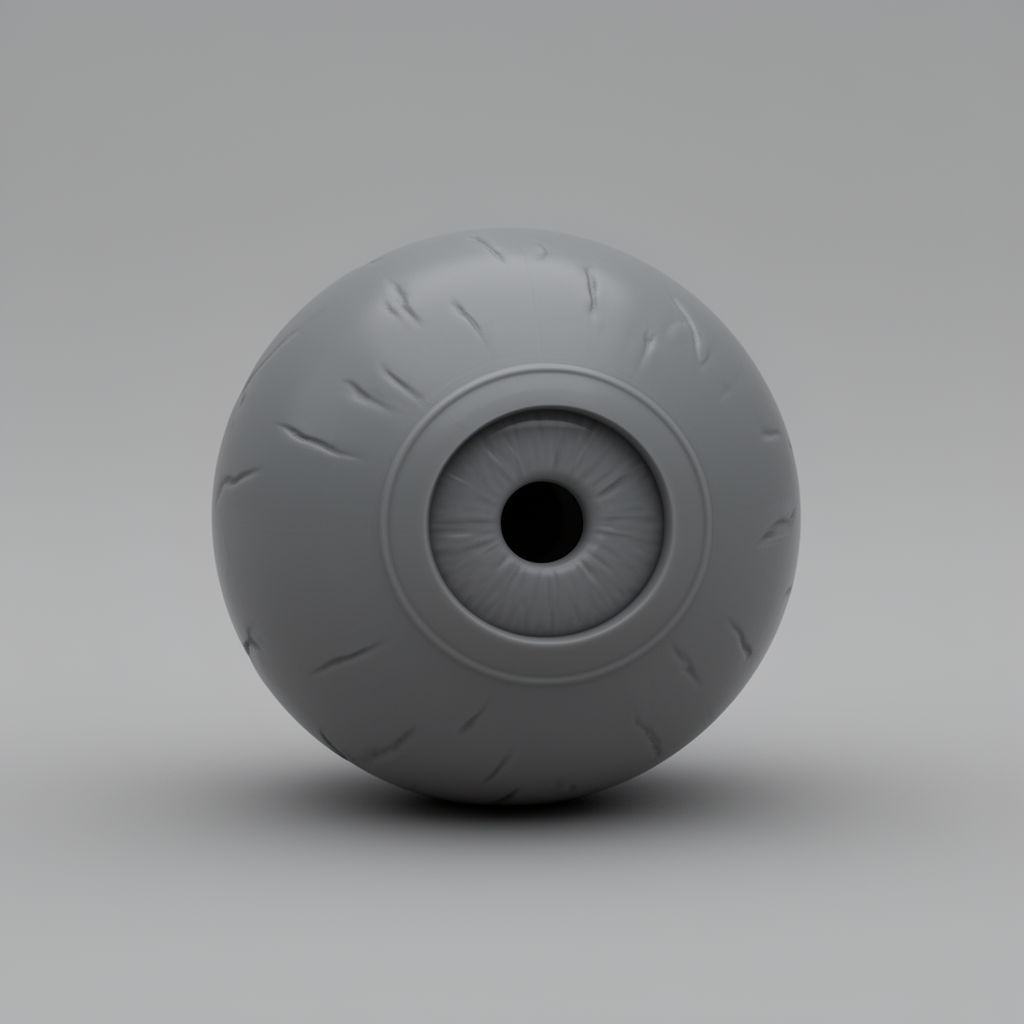 Human Eyeball Model free 3D printable STL
