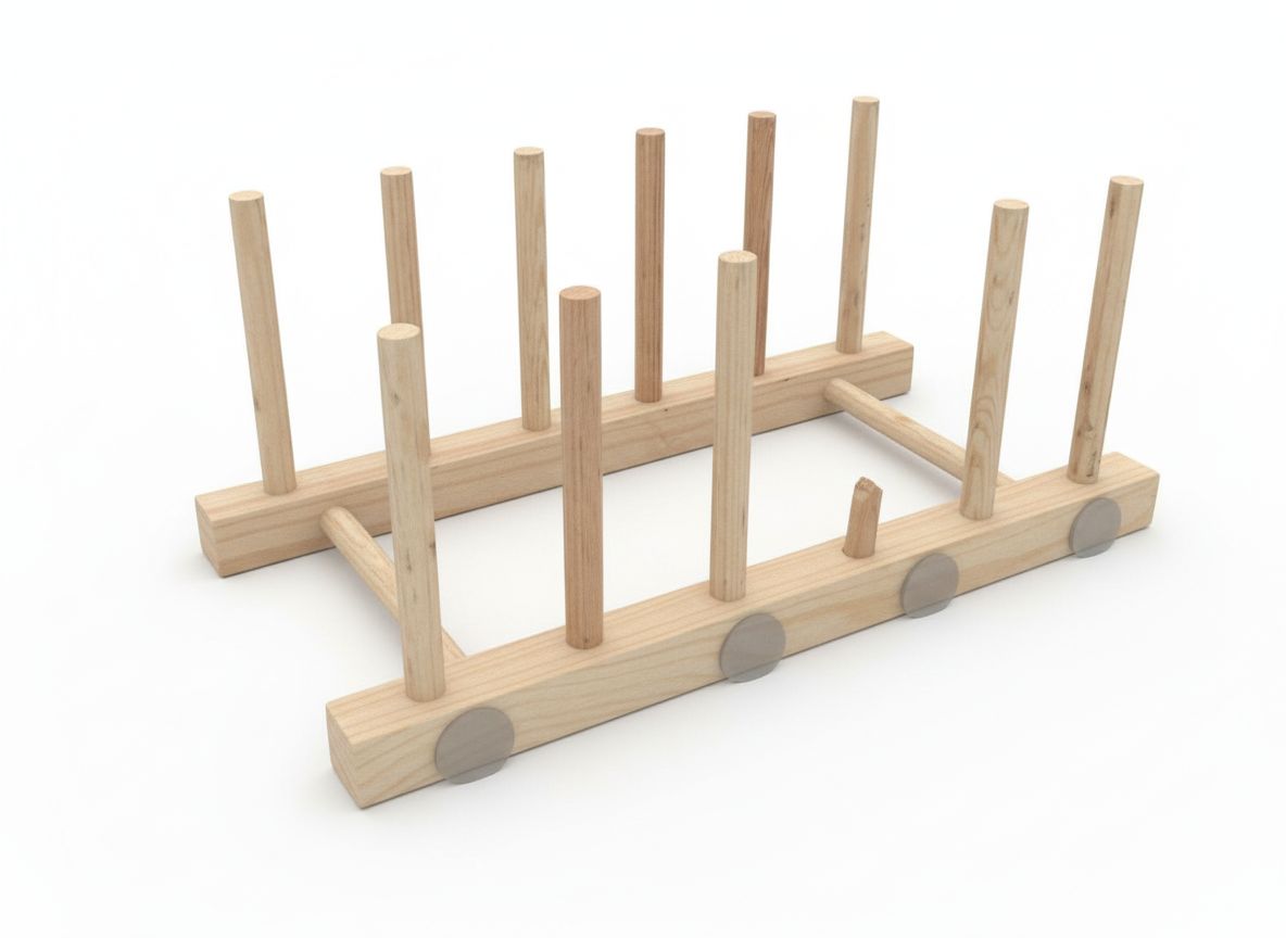 Wooden Plate Rack free 3D printable STL