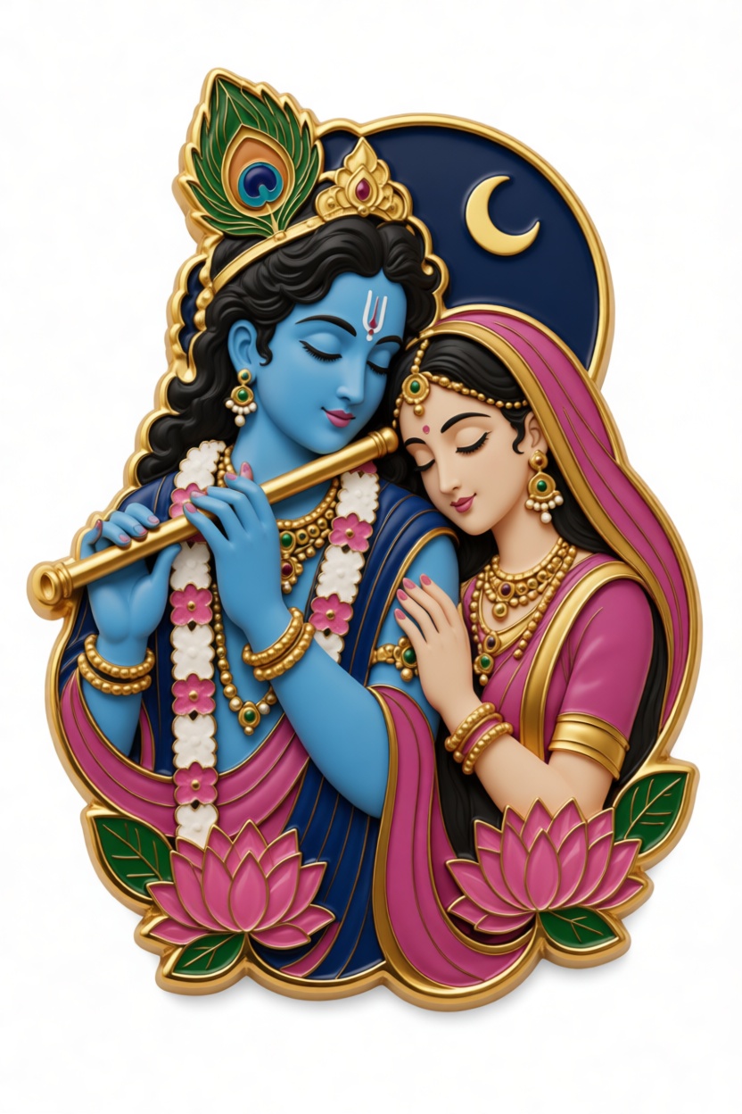Radha Krishna Wall Art free 3D printable STL