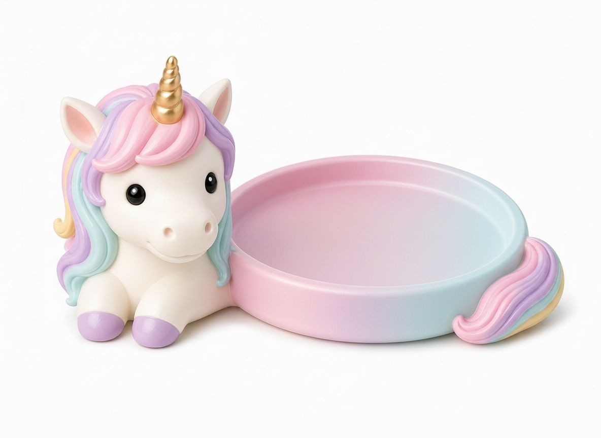 Unicorn Trinket Tray free 3D printable STL
