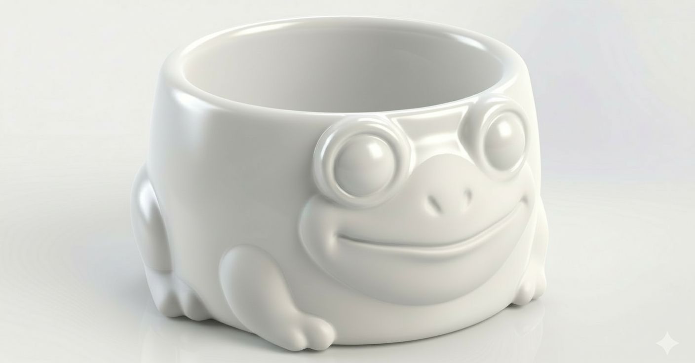 Frog Planter Pot free 3D printable STL