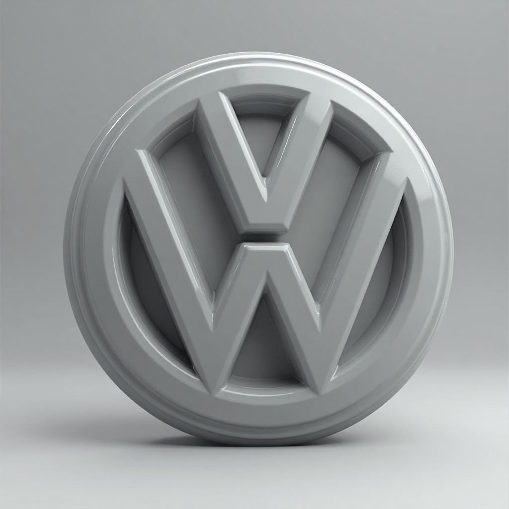 Volkswagen Polo 2009 Logo Badge free 3D printable STL