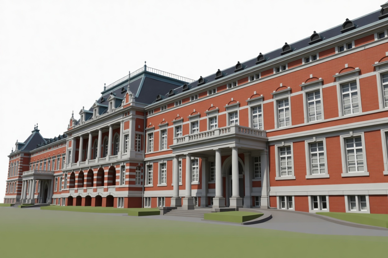Neoclassical Mansion Model free 3D printable STL
