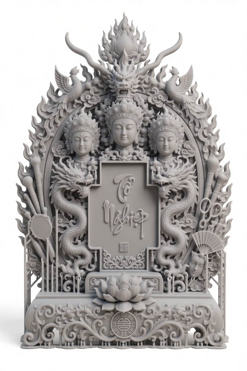 Tô Nghiep Altar Sculpture free 3D printable STL
