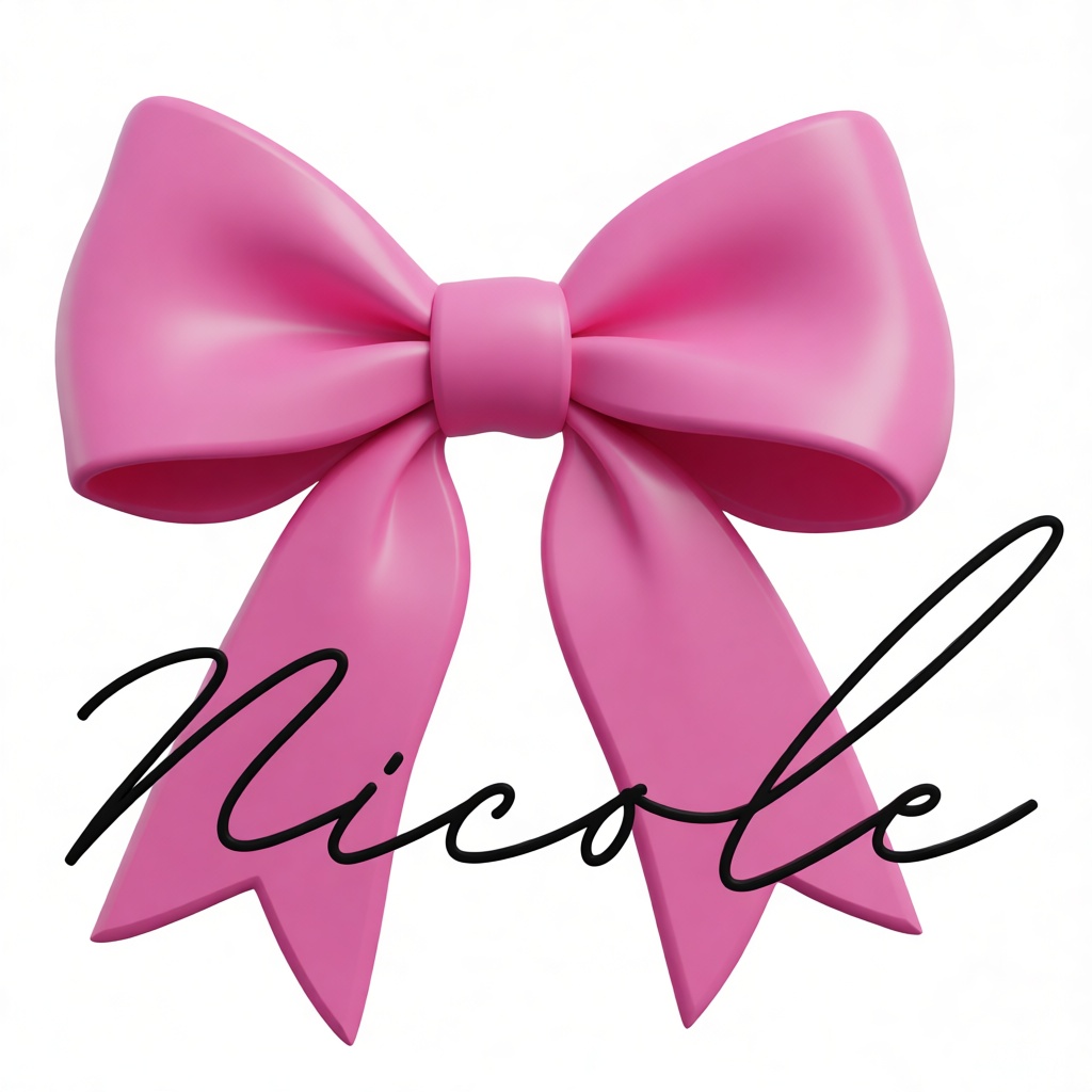 Pink Bow Ornament free 3D printable STL