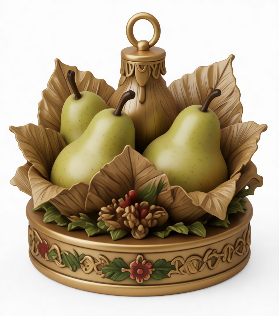 Pear Fruit Sculpture free 3D printable STL