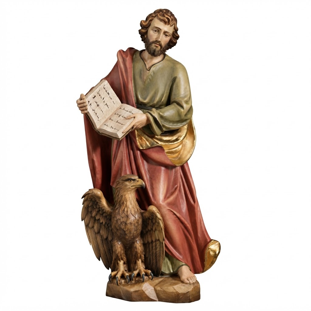 Saint John the Evangelist Statue free 3D printable STL