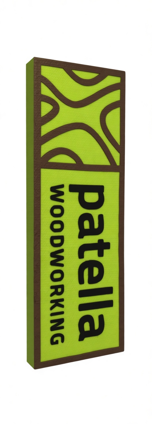 Patella Woodworking Sign free 3D printable STL