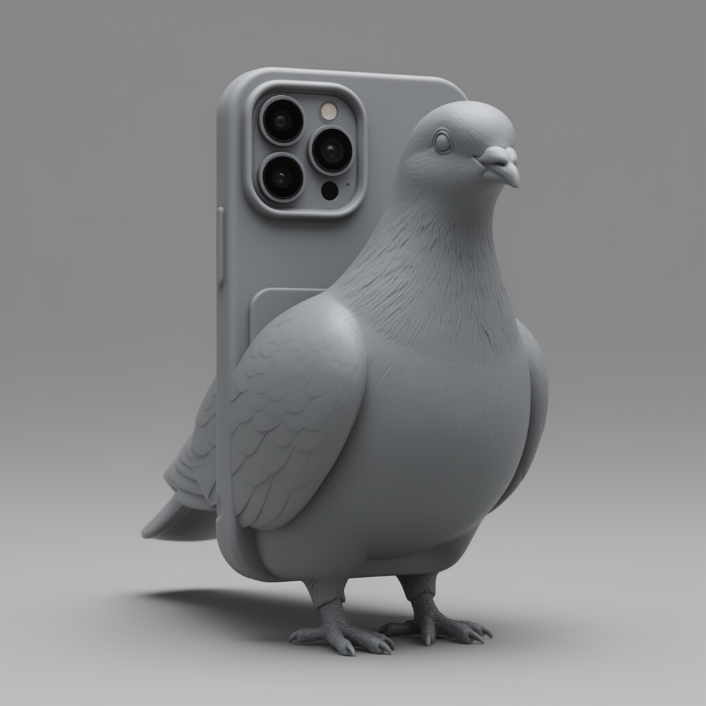 Pigeon Phone Case free 3D printable STL