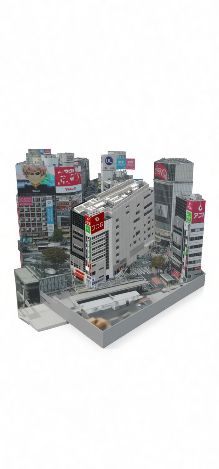 Shibuya Crossing Model free 3D printable STL
