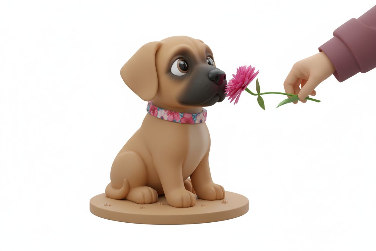 Cute Cartoon Dog Sitting free 3D printable STL