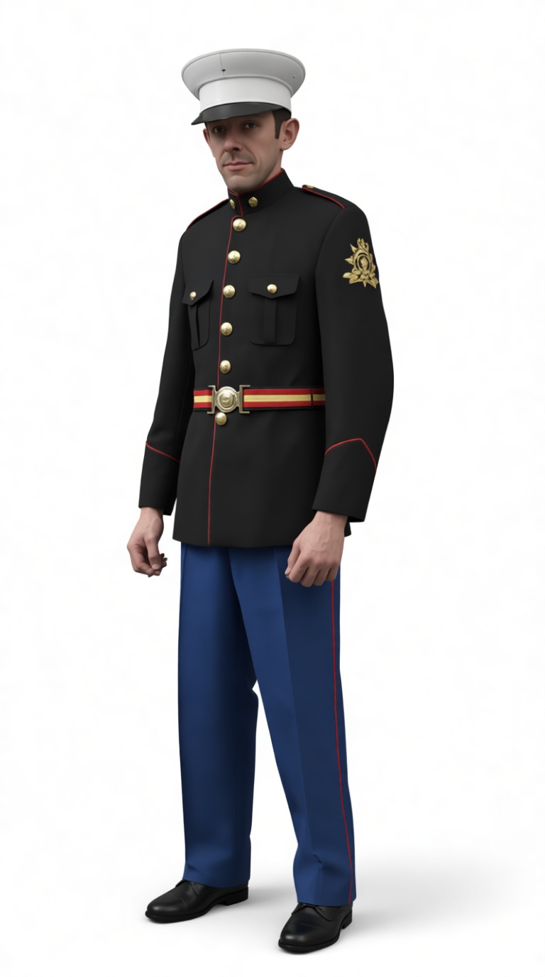 US Marine Dress Blues Figurine free 3D printable STL