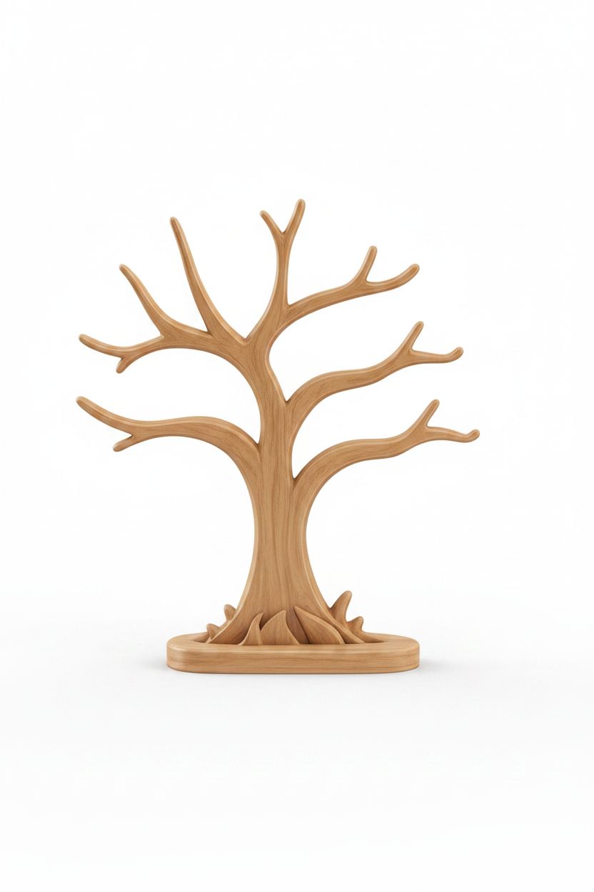 Stylized Tree Sculpture free 3D printable STL