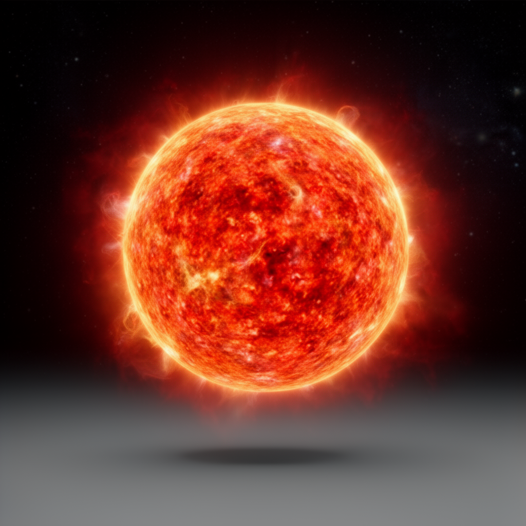 Red Giant Star Model free 3D printable STL