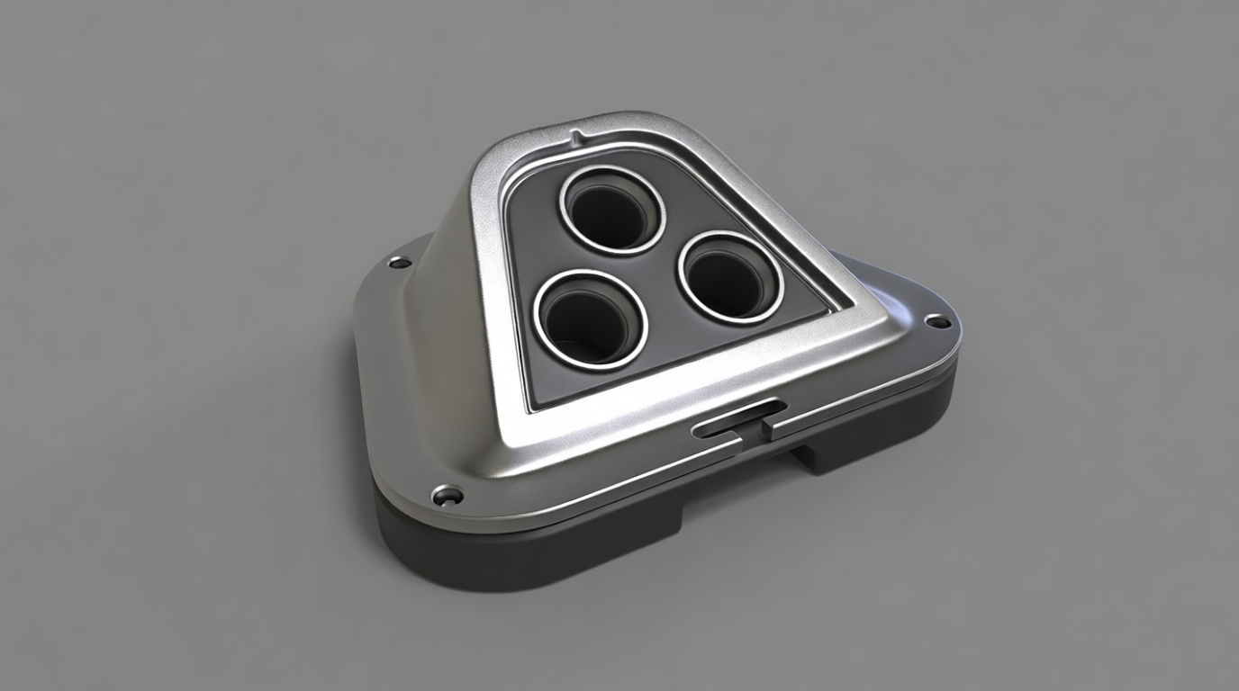 Triangular Exhaust Tip Model free 3D printable STL