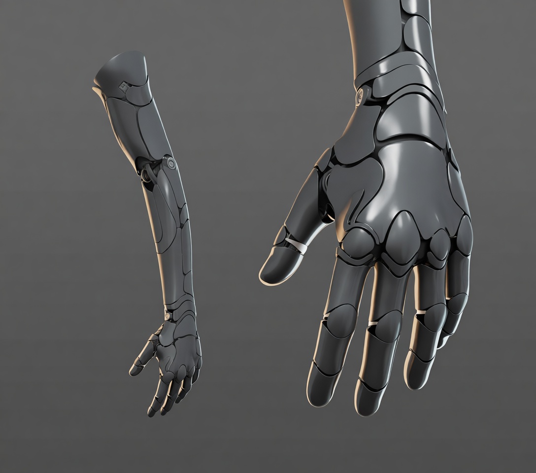 Futuristic Robotic Arm free 3D printable STL