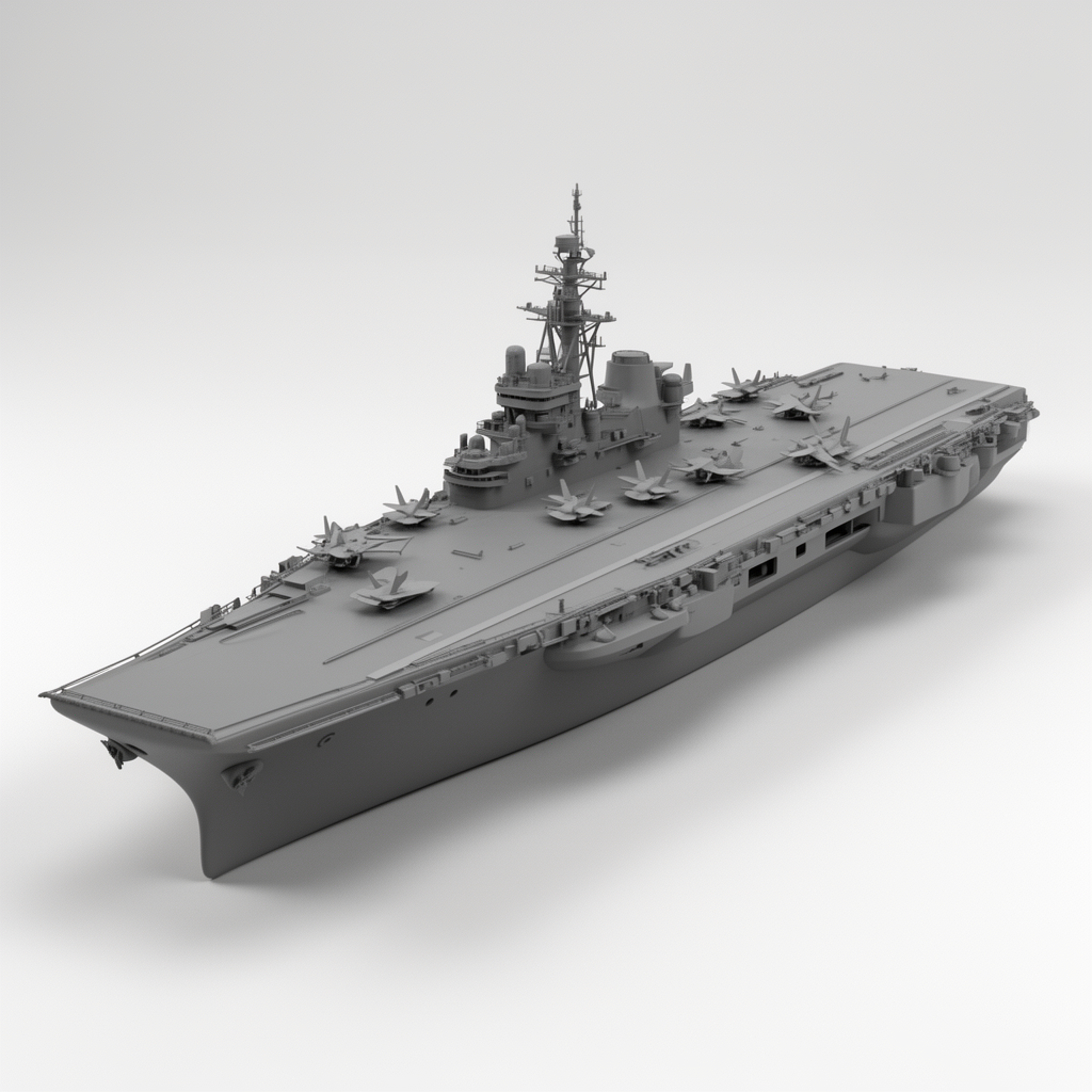 Aircraft Carrier Model free 3D printable STL
