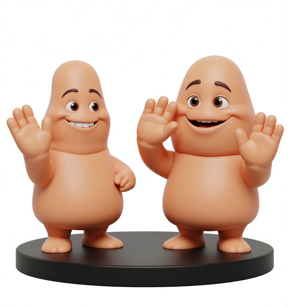 Funny Finger Characters Figurine free 3D printable STL