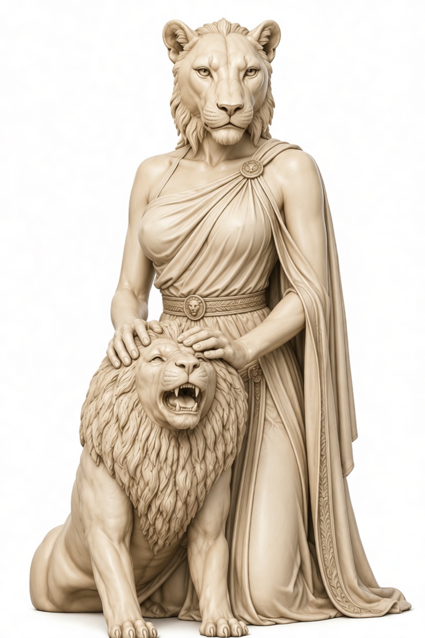 Lioness Goddess Statue free 3D printable STL