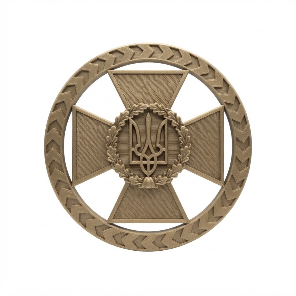 Ukrainian Army Emblem free 3D printable STL