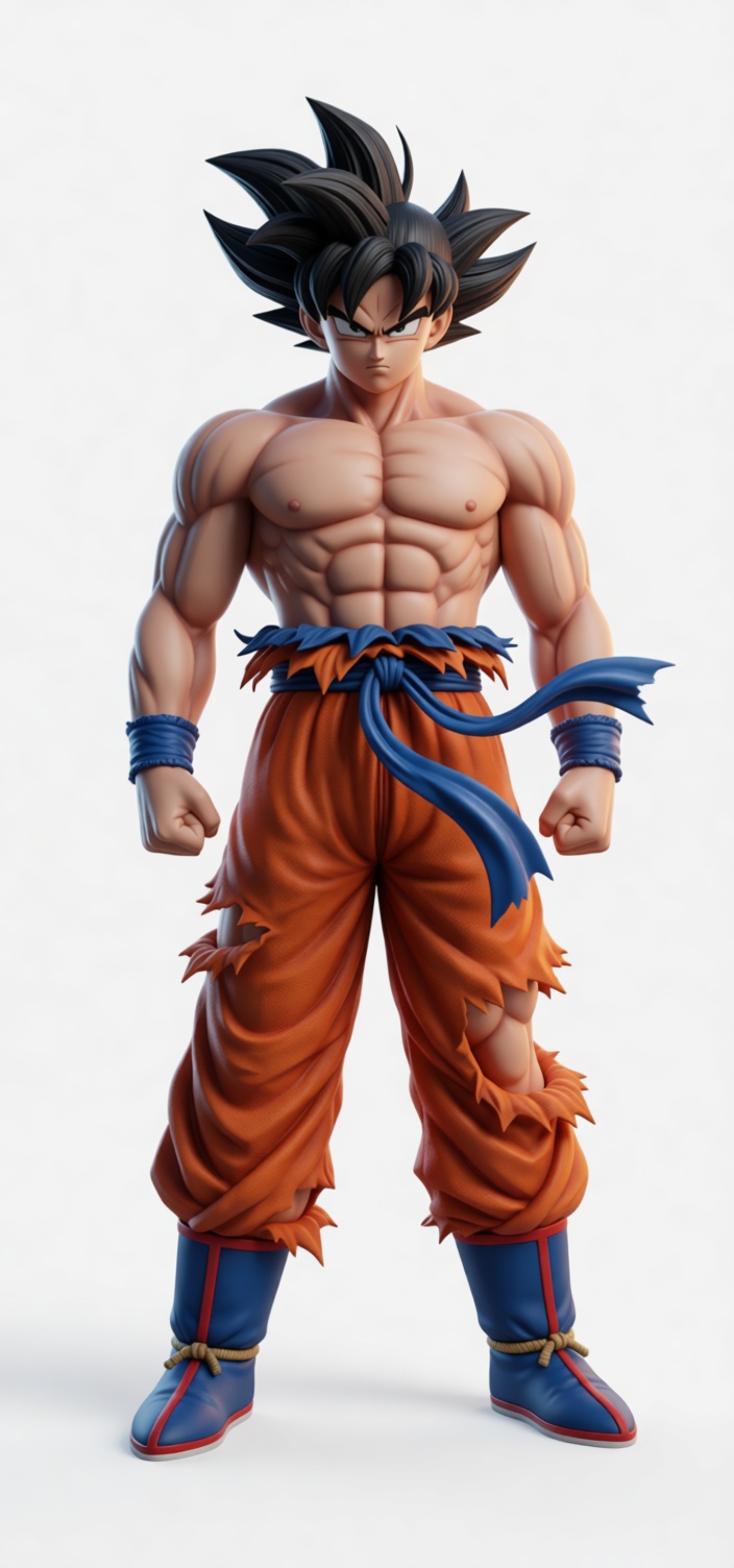 Goku 3D Printable Figurine free 3D printable STL