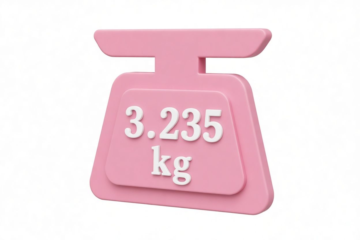 3.235 Kilogram Weight free 3D printable STL