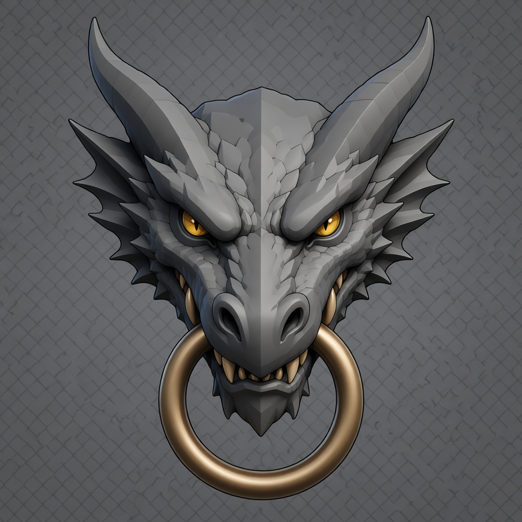 Dragon Head Door Knocker free 3D printable STL