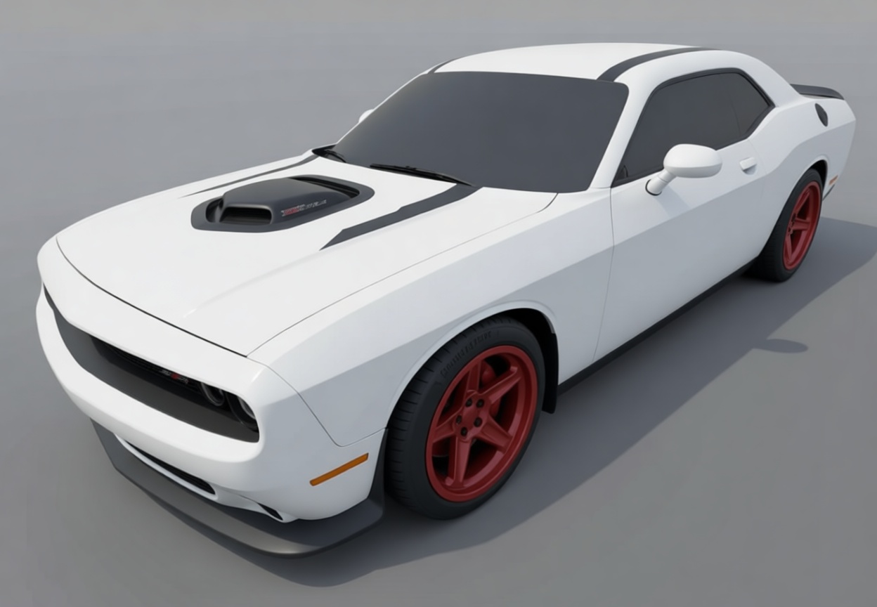 Dodge Challenger SRT Model free 3D printable STL