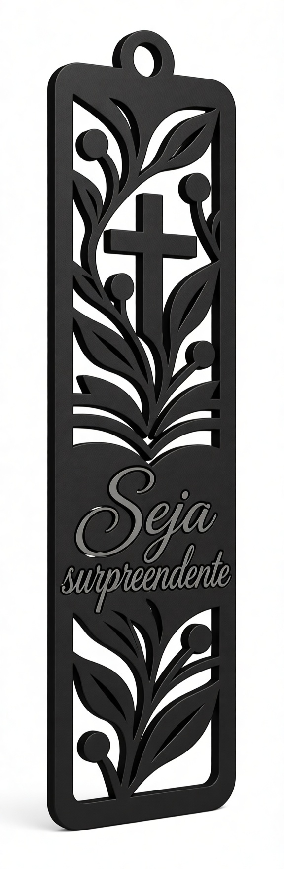 Inspirational Cross Bookmark free 3D printable STL