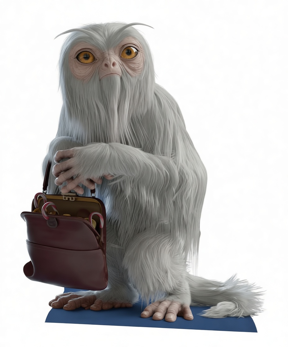 Furry Monkey Figurine free 3D printable STL