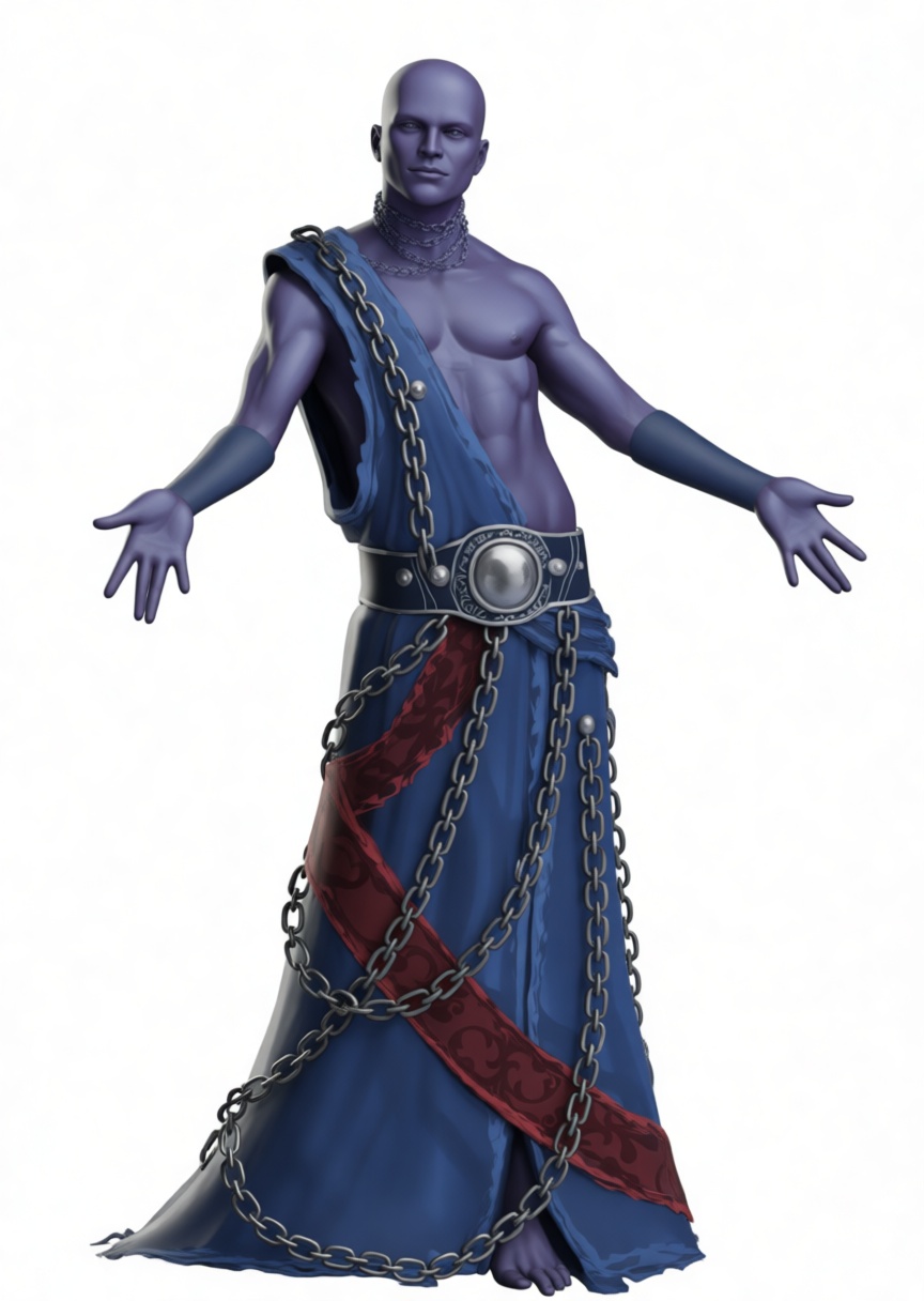 Purple Mystic Figure free 3D printable STL