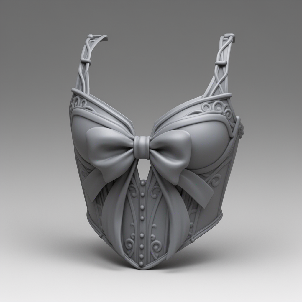 Bow Breastplate Front free 3D printable STL