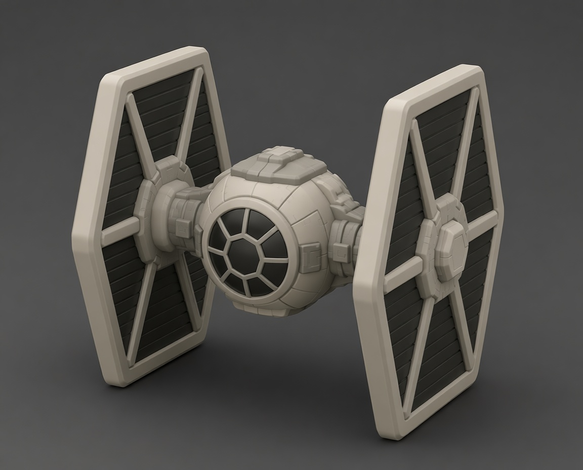 TIE Fighter Model free 3D printable STL
