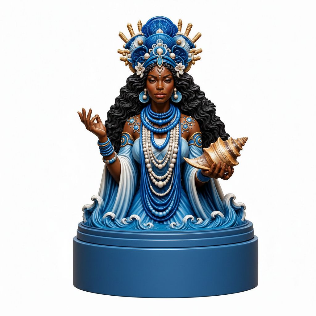 Yemaya Bust Figurine - Free 3D Printable STL File