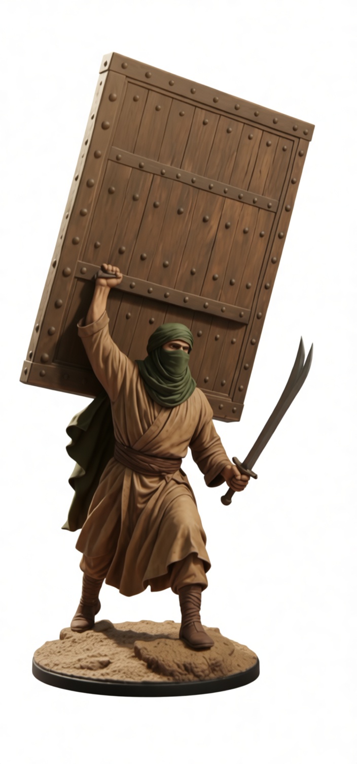 Arabian Warrior Miniature free 3D printable STL