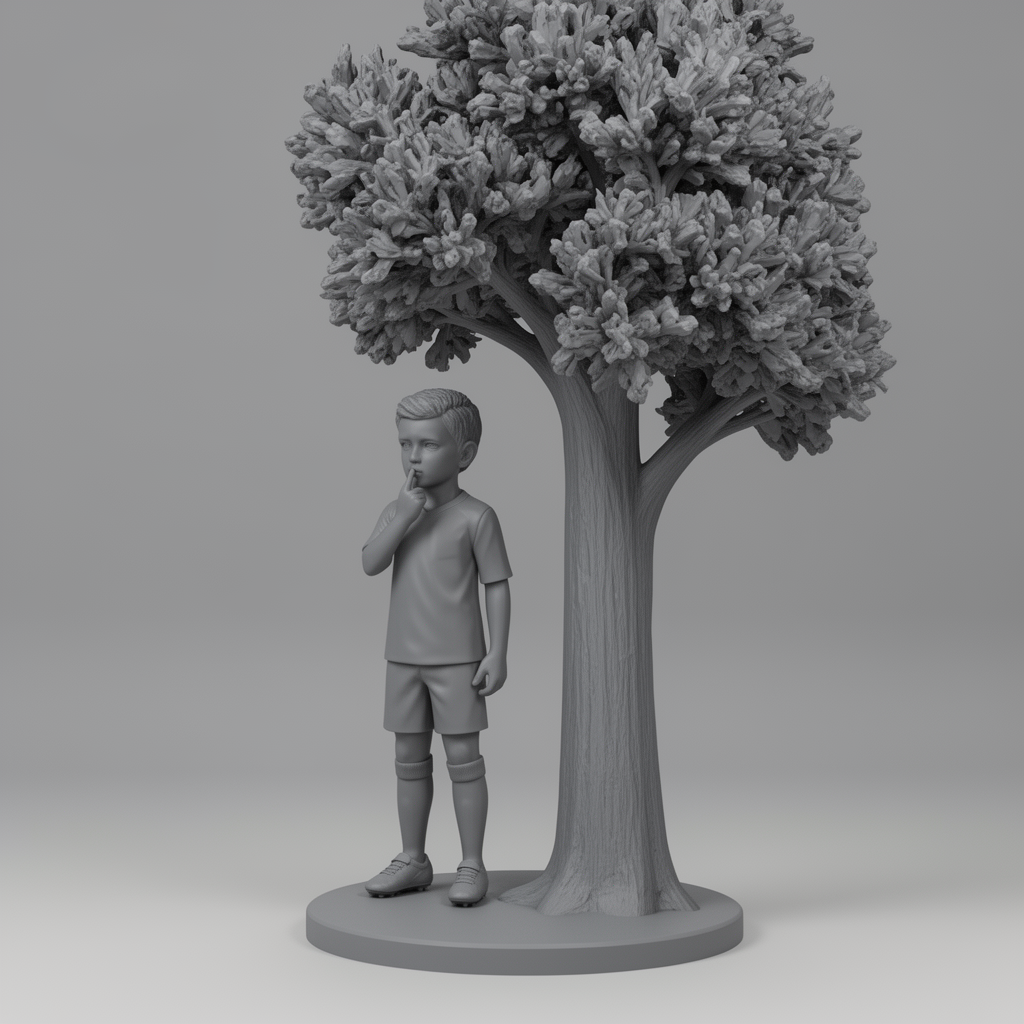 Young Footballer Trophy free 3D printable STL