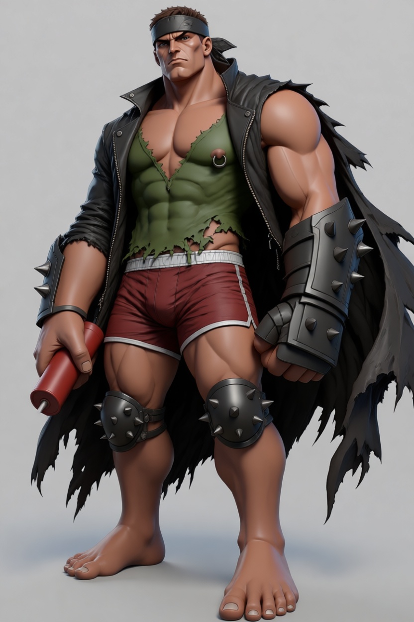 Guile Fighter Figurine free 3D printable STL
