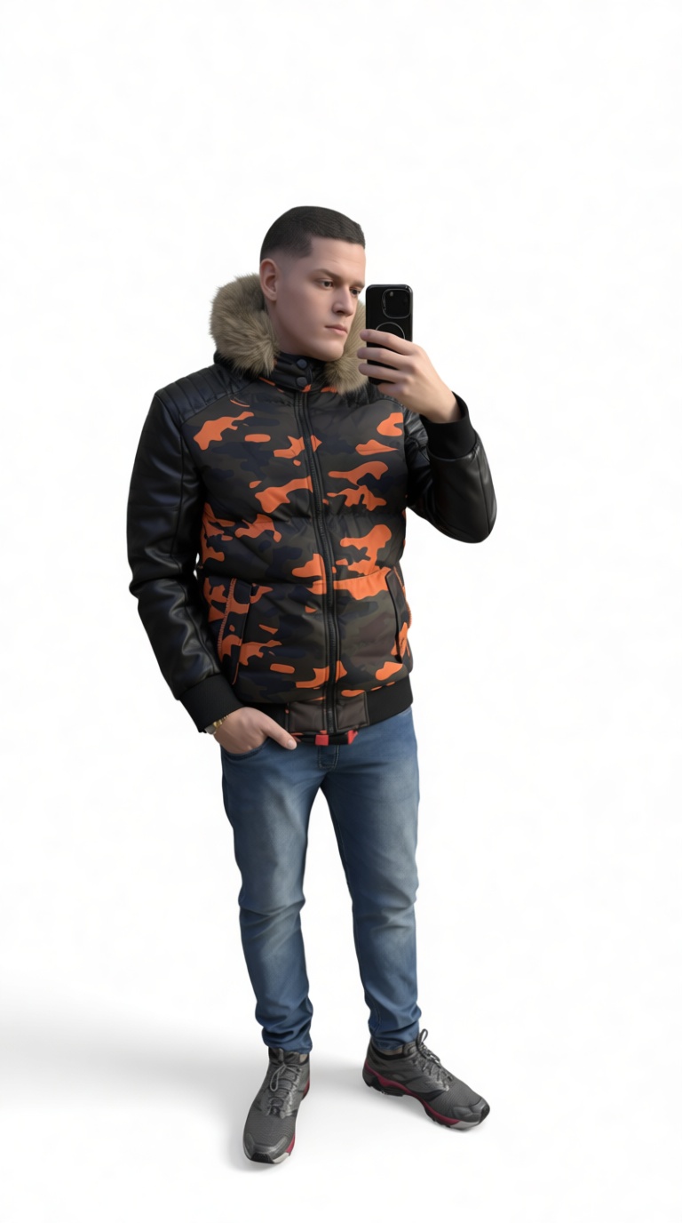 Man Taking Selfie Model free 3D printable STL