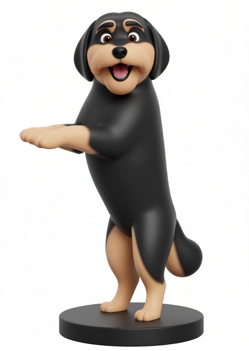 Rottweiler Dog Figurine free 3D printable STL