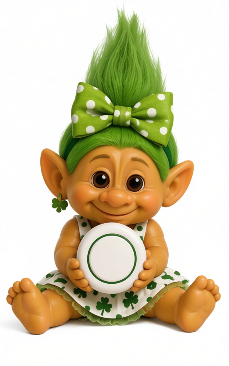 St. Patrick's Troll Doll free 3D printable STL