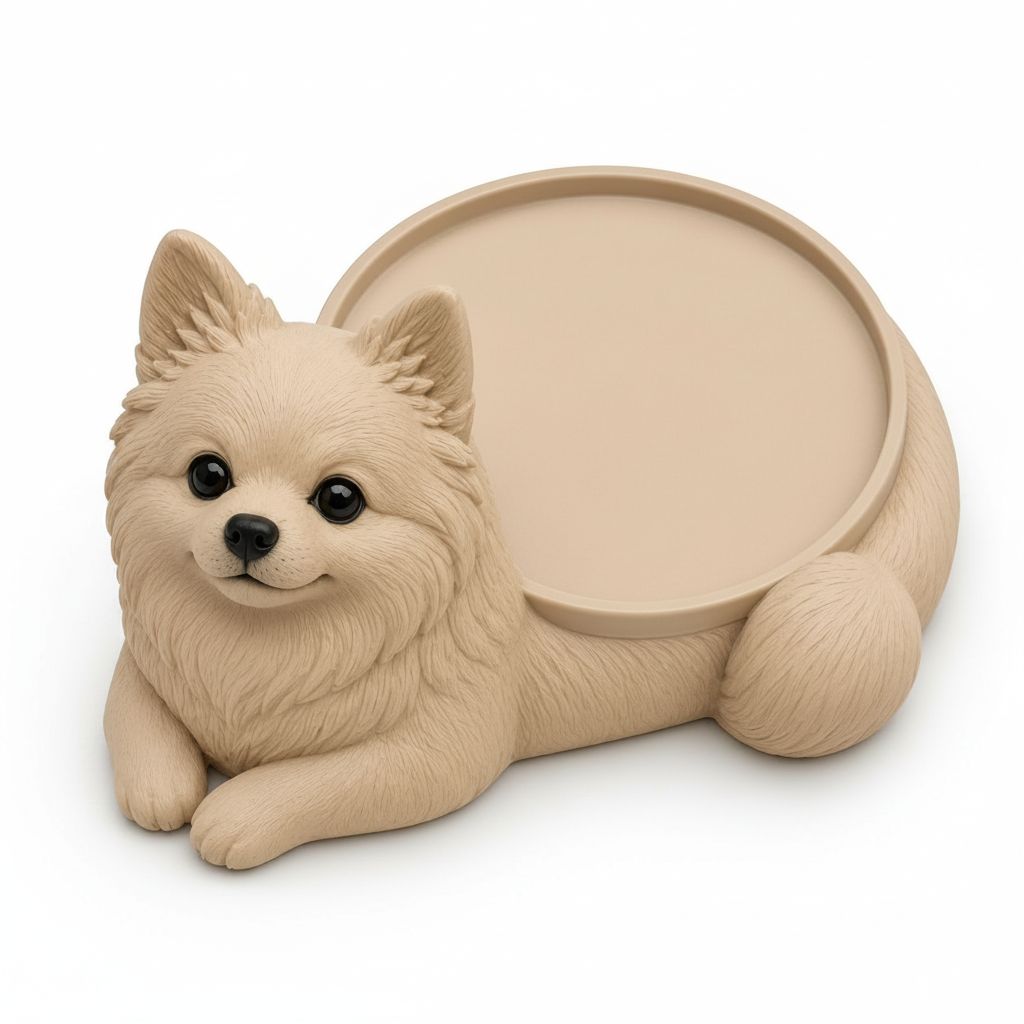 Pomeranian Dog Tray free 3D printable STL