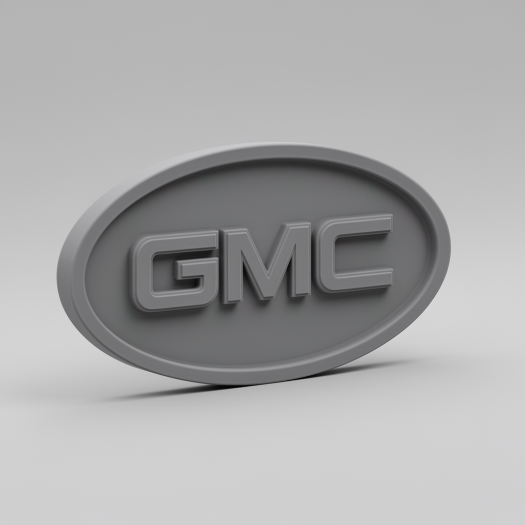 GMC Logo Baseplate free 3D printable STL