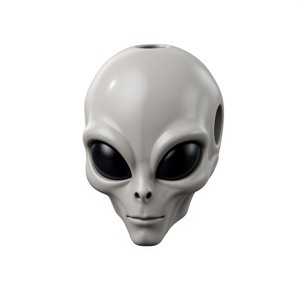 Grey Alien Head Model free 3D printable STL