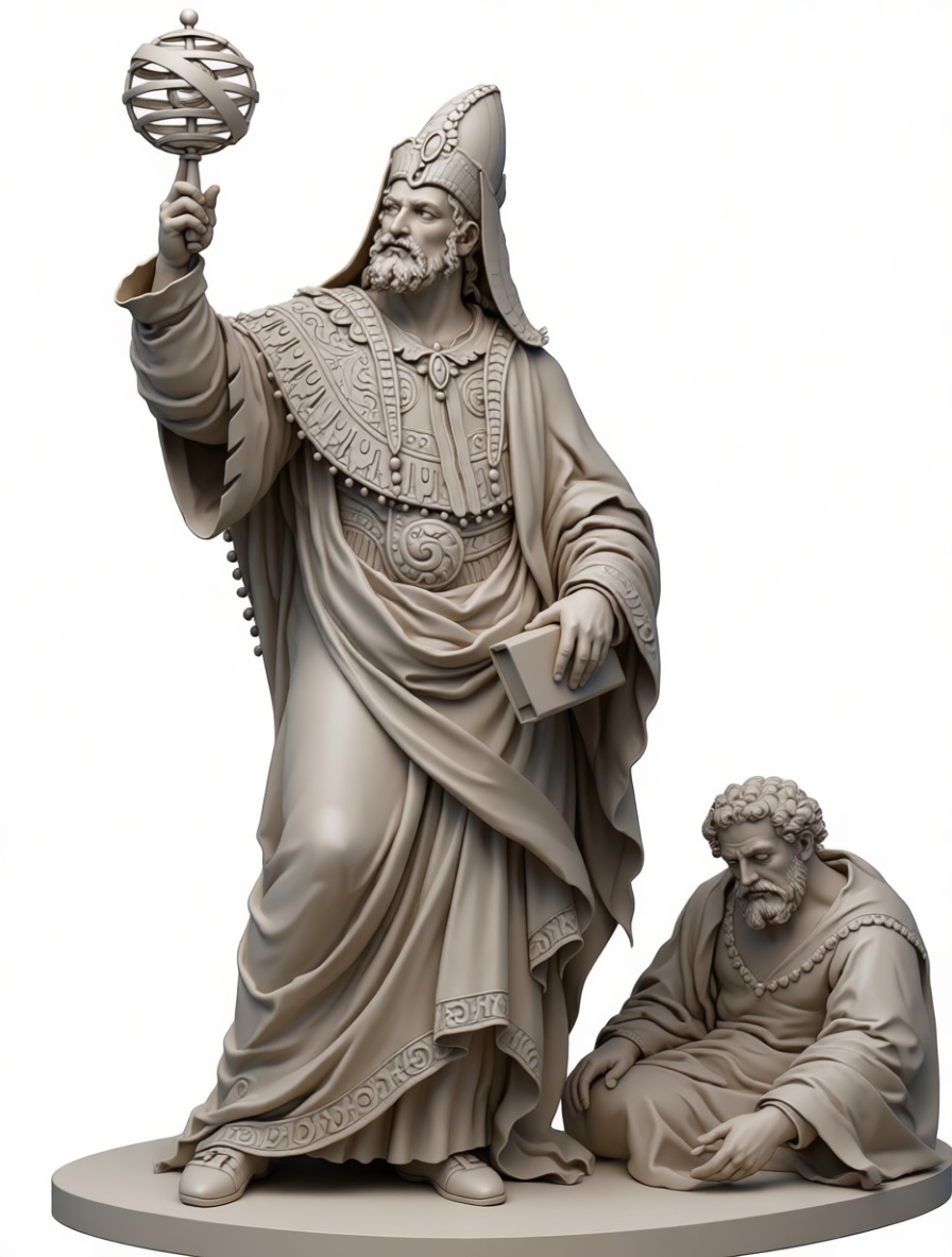 Ancient Astronomer Sculpture free 3D printable STL