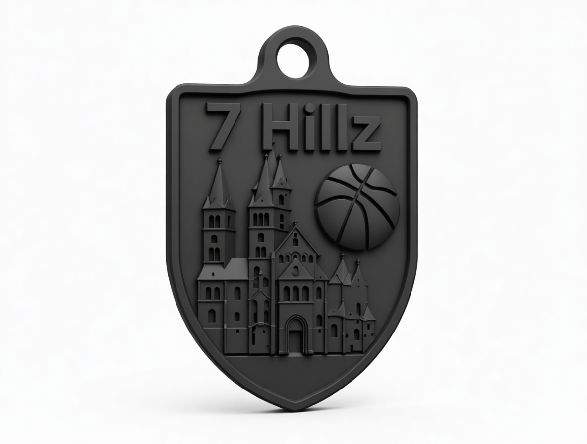 7 Hillz Basketball Keychain free 3D printable STL