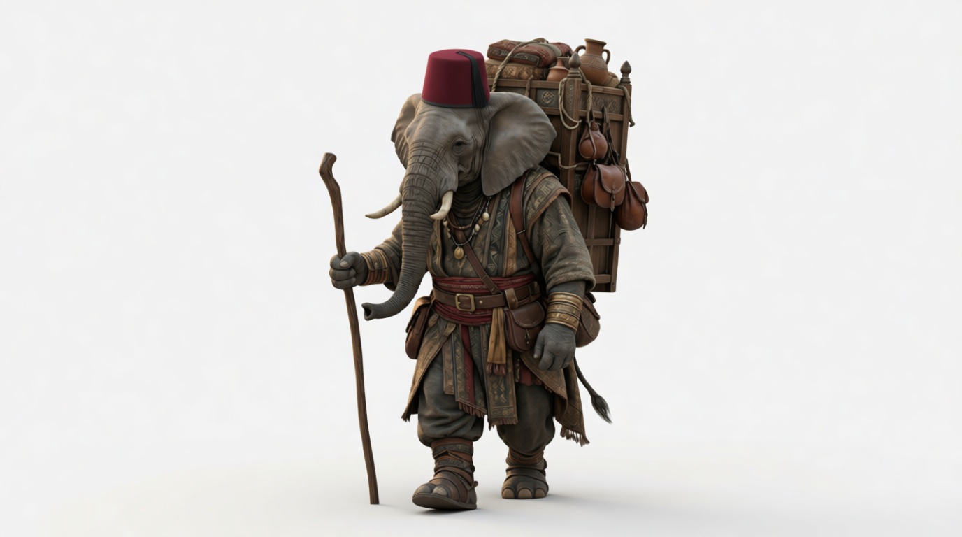 Elephant Merchant Figurine free 3D printable STL
