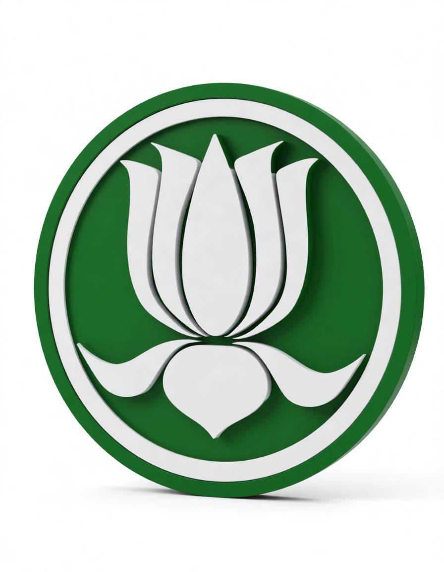 Lotus Flower Emblem free 3D printable STL