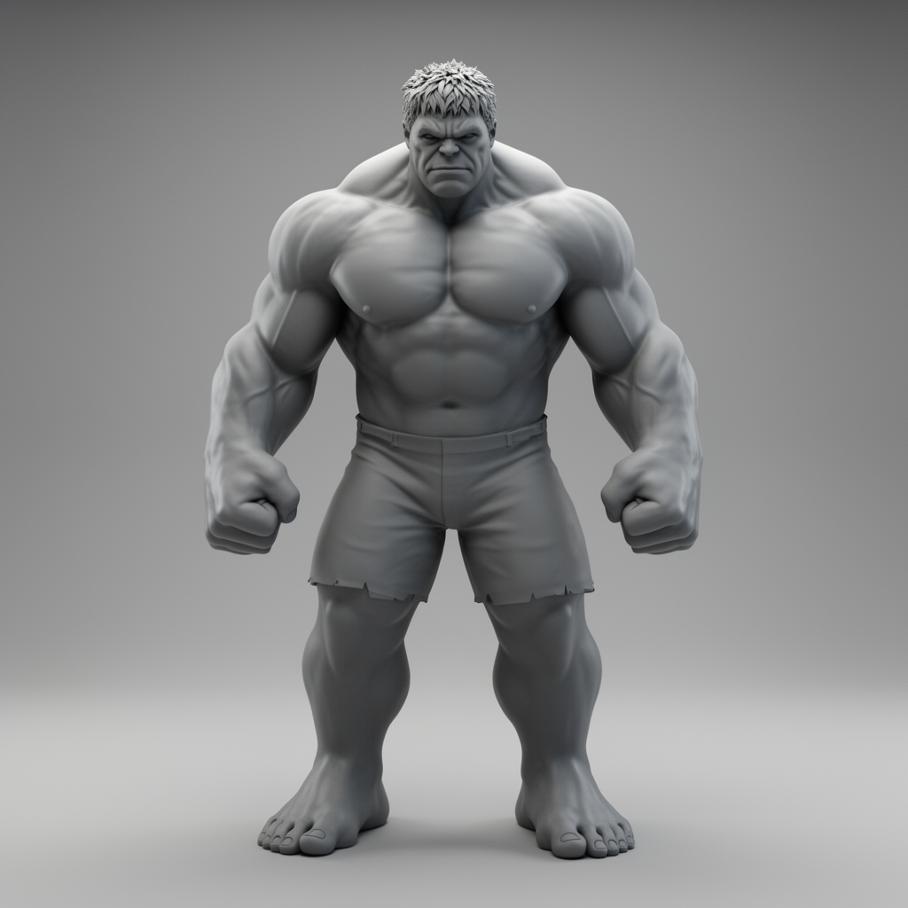 Hulk Comic Bust free 3D printable STL