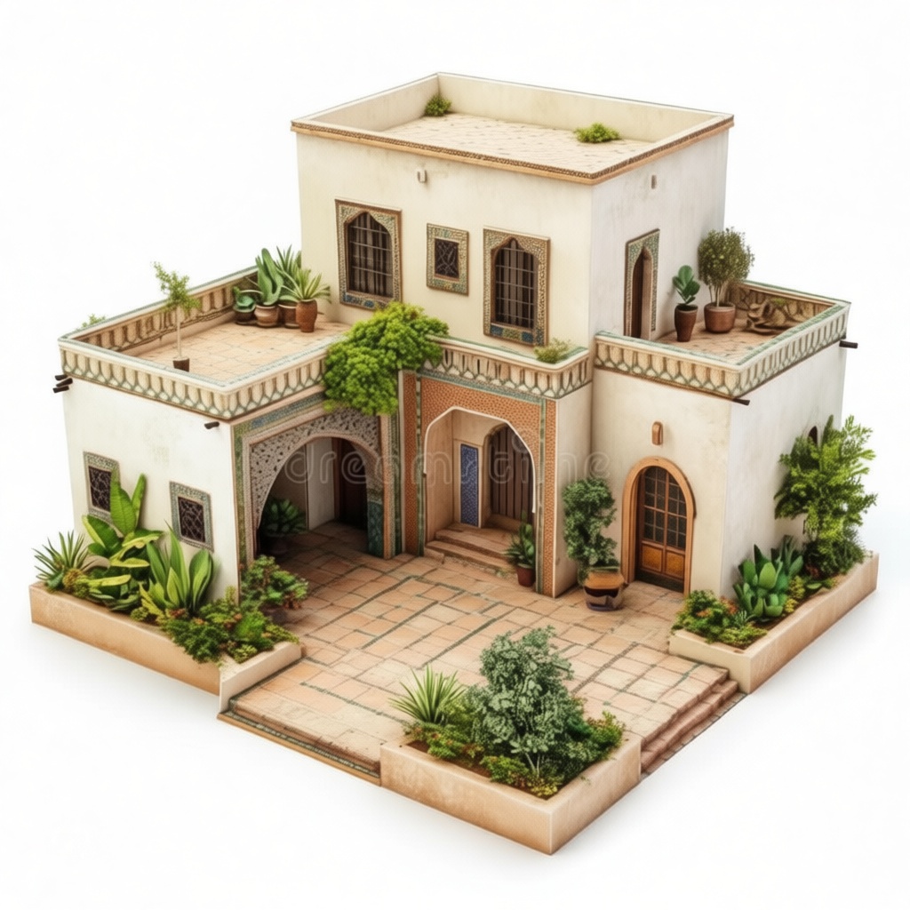 Moroccan Riads Model free 3D printable STL
